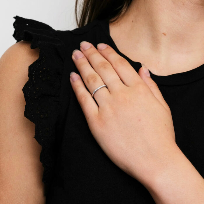 TIFFANY Anello mezzo giro diamanti