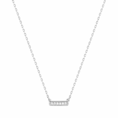 collana pendente oro bianco diamanti