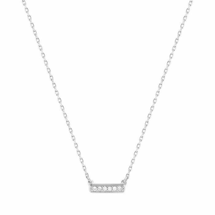 collana pendente oro bianco diamanti