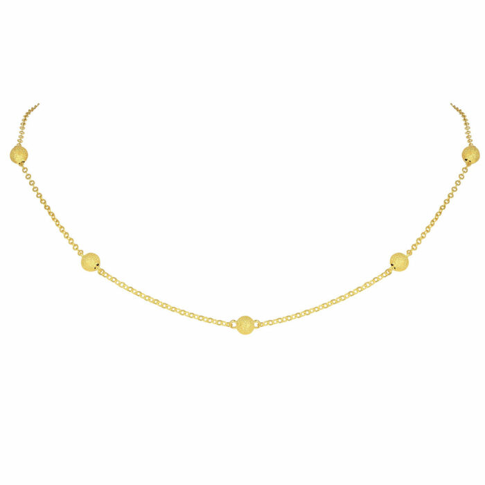 collana sfere oro