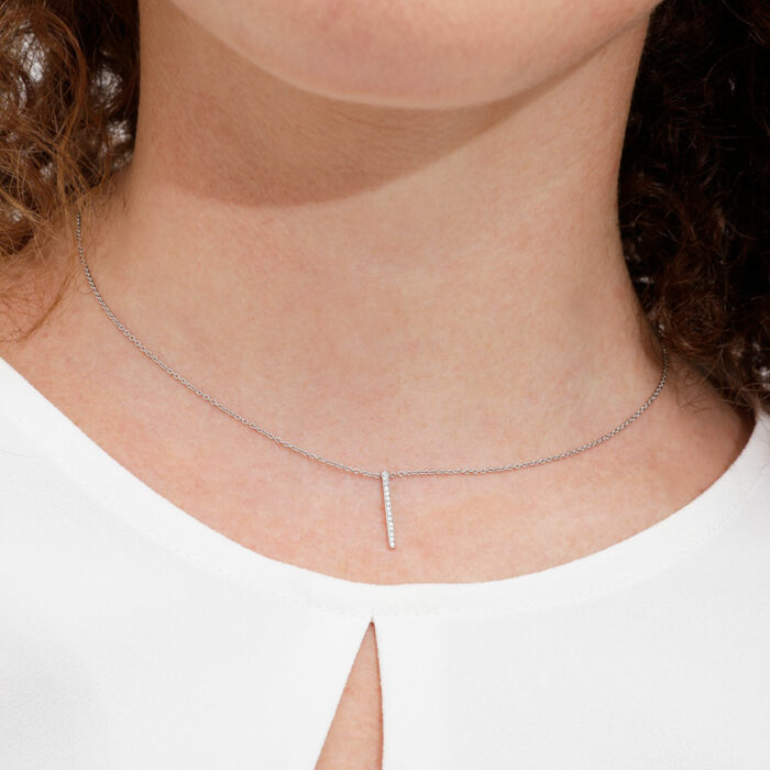 collana diamanti oro bianco