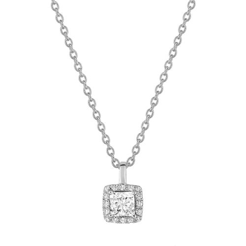 collana diamante quadrato