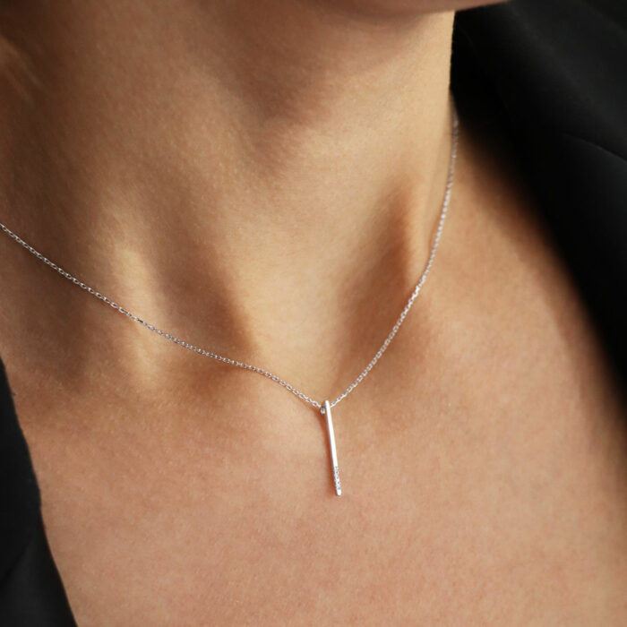 collana pendente diamanti