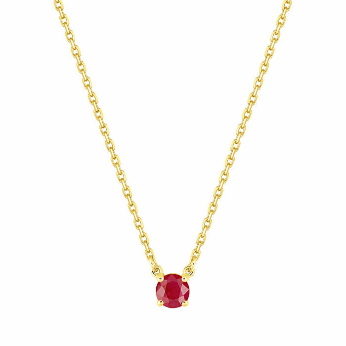 collana rubino oro