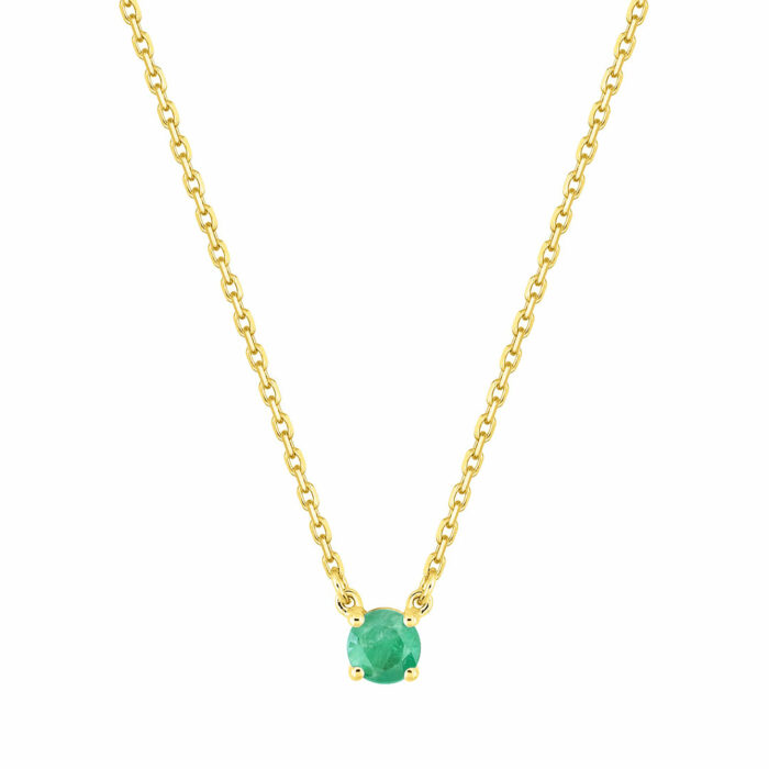 collana smeraldo oro