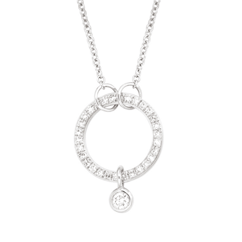 collana cerchio diamanti