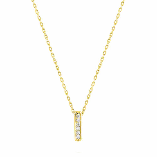 collana pendete oro giallo diamanti