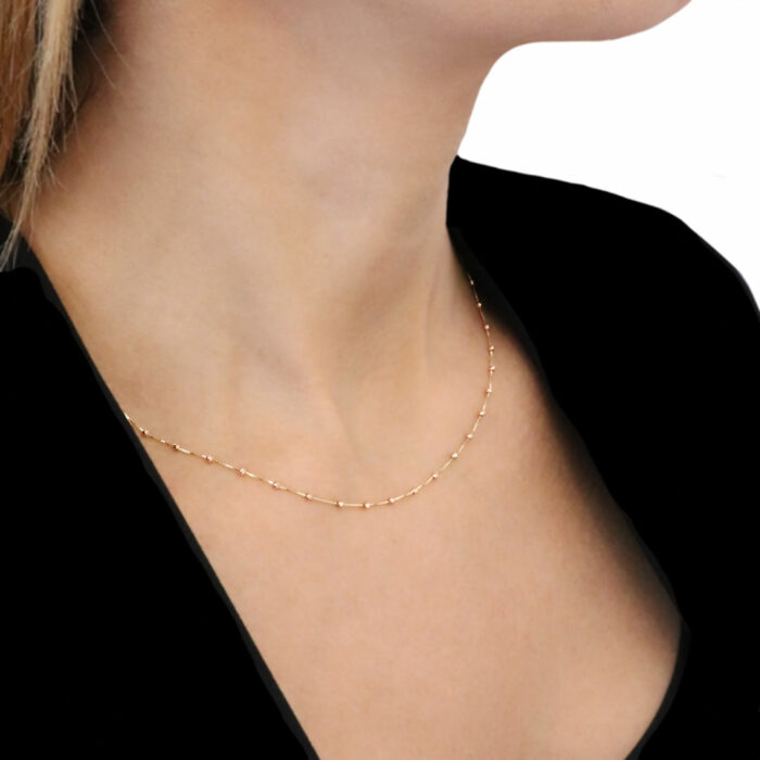 collana sfere oro