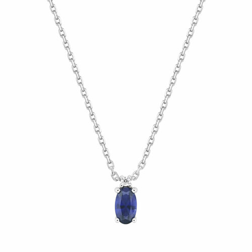 collana zaffiro ovale