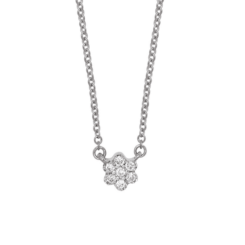 collana diamanti oro bianco 18 carati