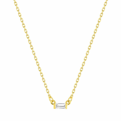 collana punto luce diamante oro