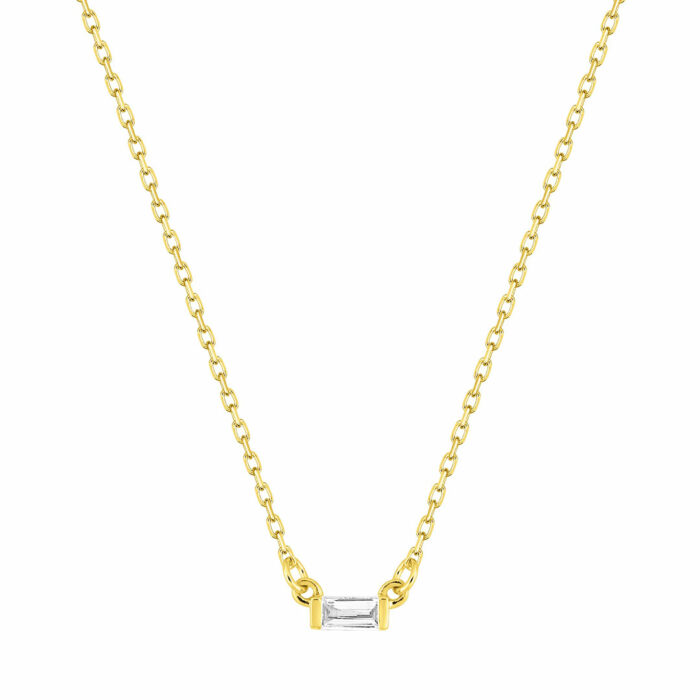 collana punto luce diamante oro