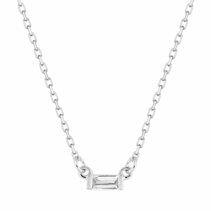 collana punto luce diamante