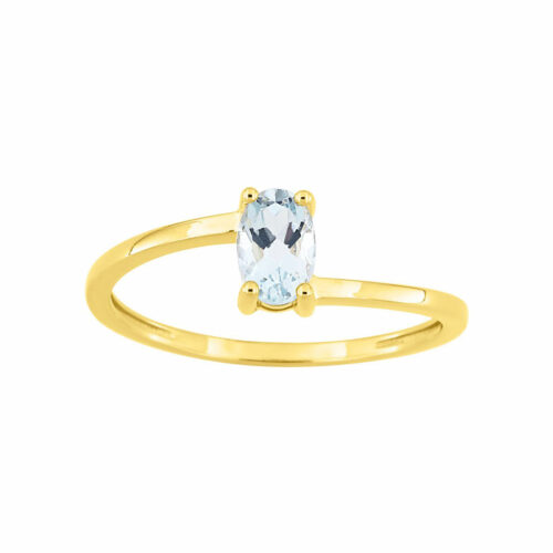 anello acquamarina oro giallo