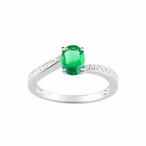 anello di fidanzamento smeraldo