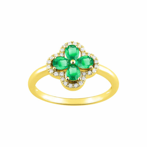 anello lusso smeraldo