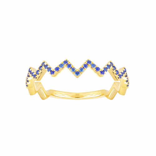anello oro giallo zaffiro