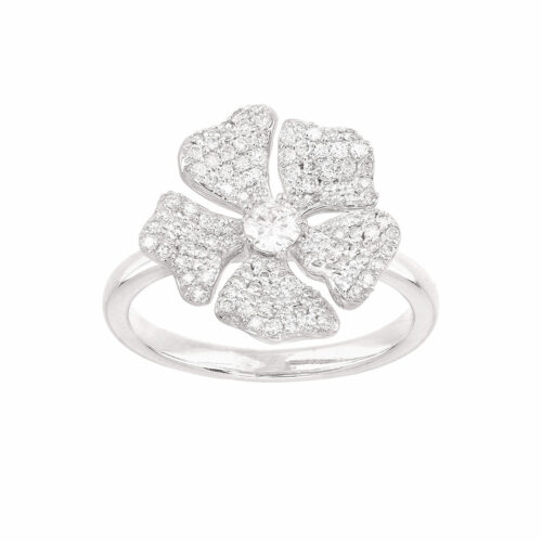 Anello Fiori di Diamanti