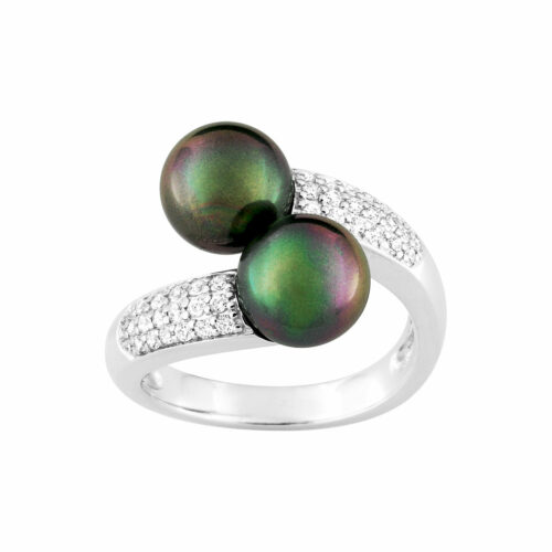 anello doble perla tahiti