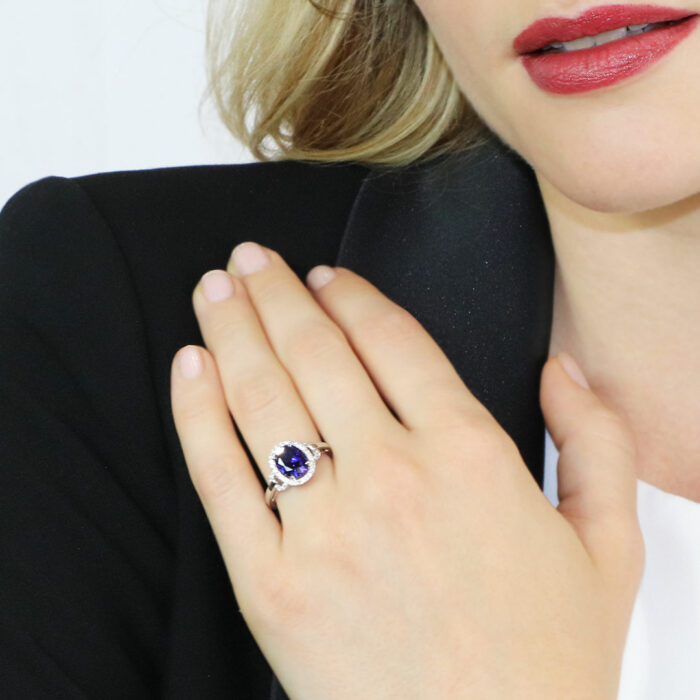 anello fidanzamento zaffiro