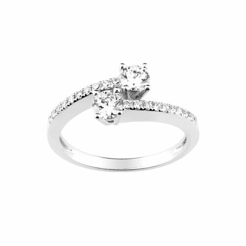 anello di fidanzamento oro bianco