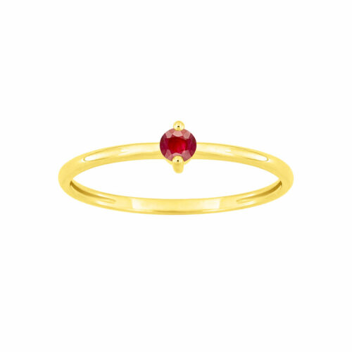 anello solitario con rubino