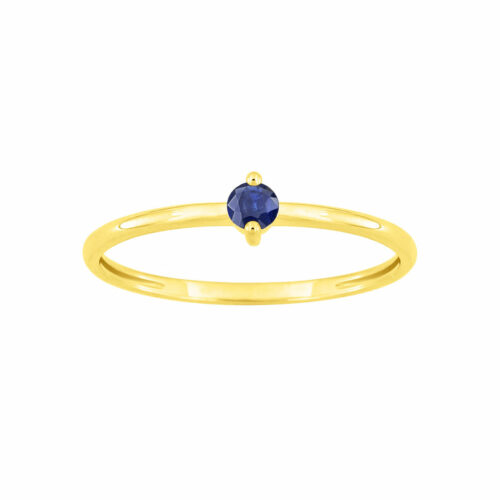 anello solitario con zaffiro