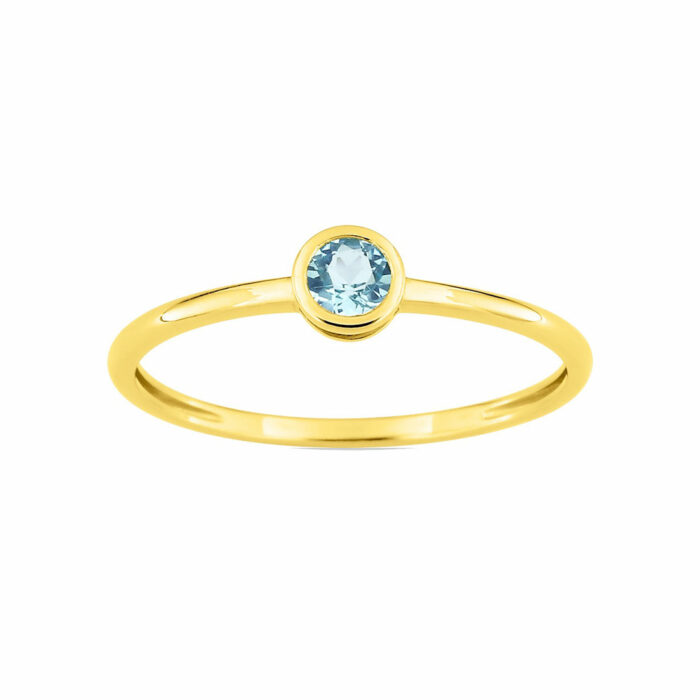 anello con topazio