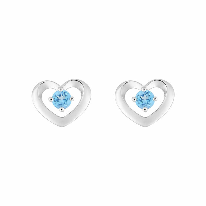 Orecchini Cuore Blu
