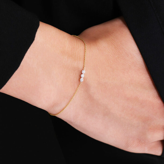 bracciale tre diamanti