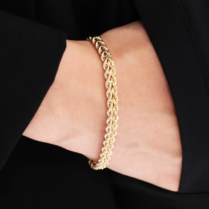 Bracciale Doppia Corda oro