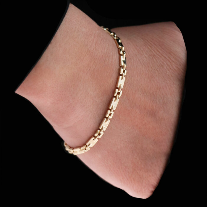 bracciale oro uomo