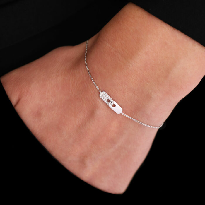 Bracciale Manette diamanti