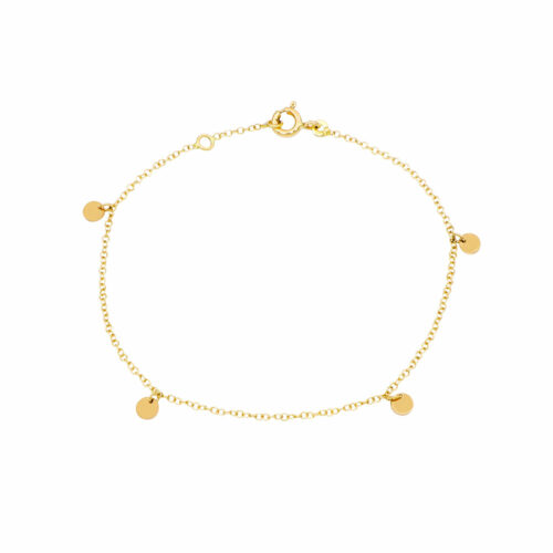 bracciale con pendenti in oro