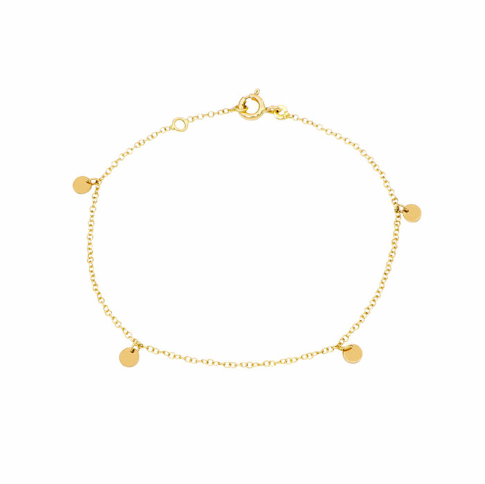 bracciale con pendenti in oro