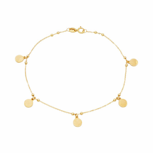 bracciale con pendenti in oro