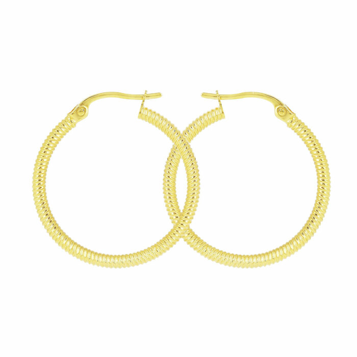 Orecchini Striato 2mm Diametro 20mm