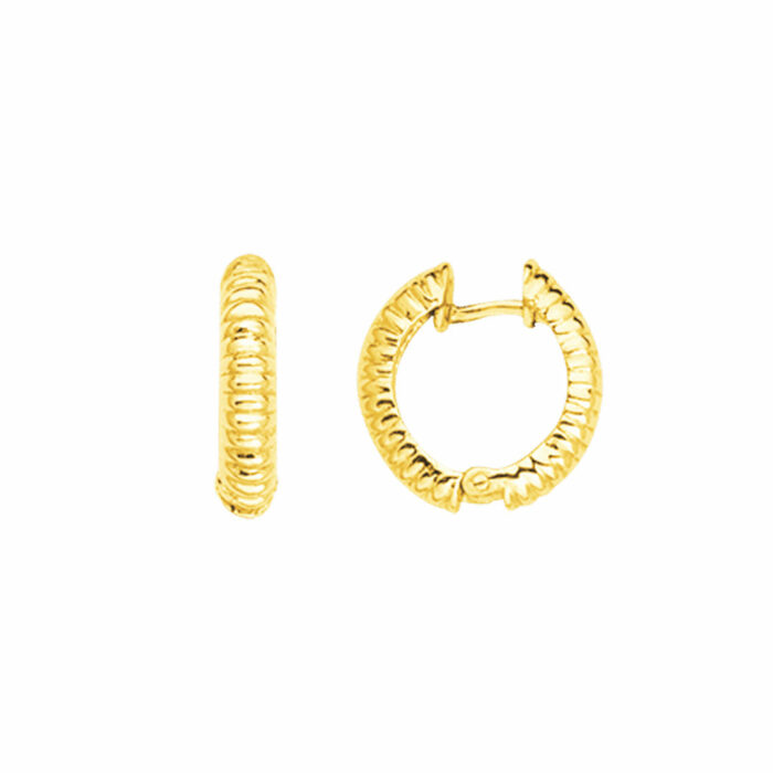 Orecchini Ondulati 3mm Diametro 9mm