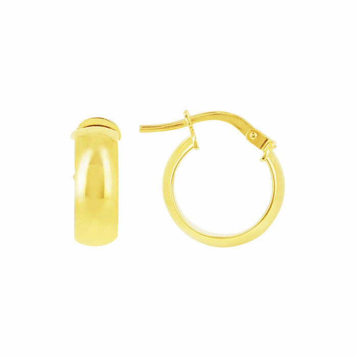 Orecchini Piatti 5mm Diametro 10mm