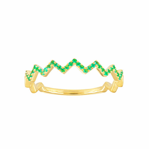 anello oro giallo smeraldo