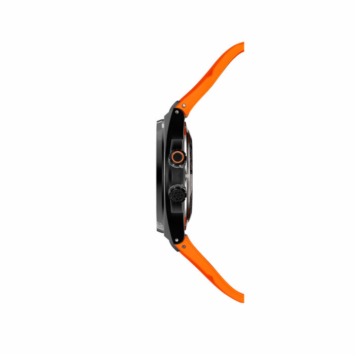 Orologio Cap Camarat Diver Quadrante Nero Cinturino Arancione - immagine 4