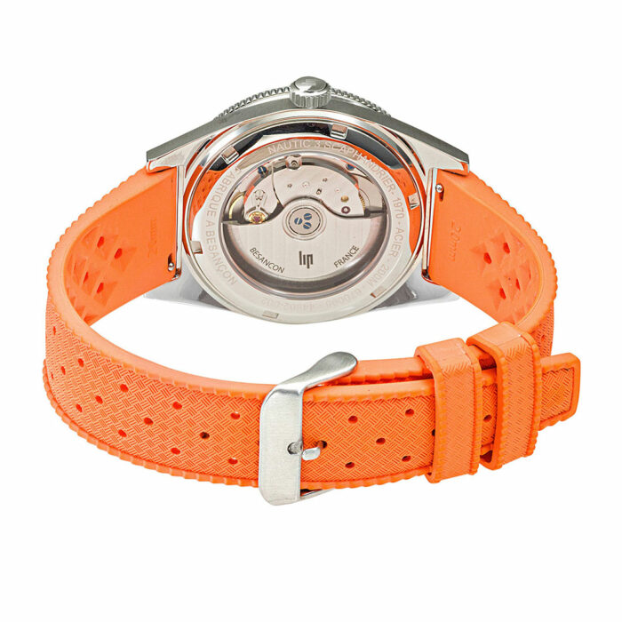 Orologio Lip Nautic 3 Scaphandrier 39 mm Arancia - immagine 4