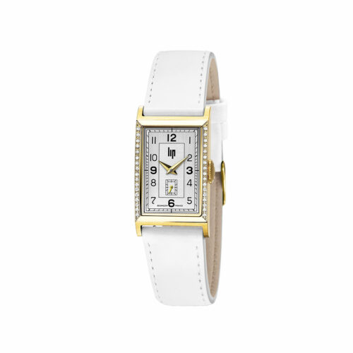 orologio bianco con diamanti