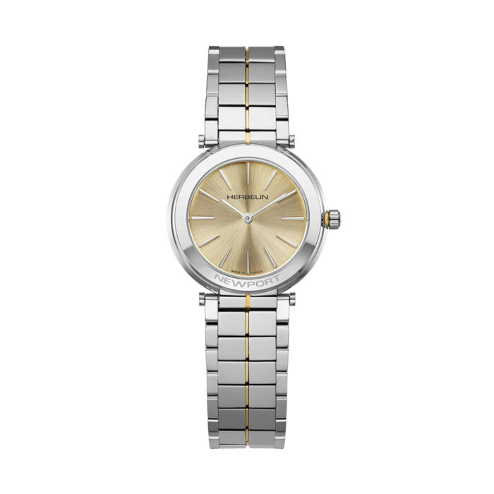 Orologio Herbelin Newport Slim Champagne Acciaio