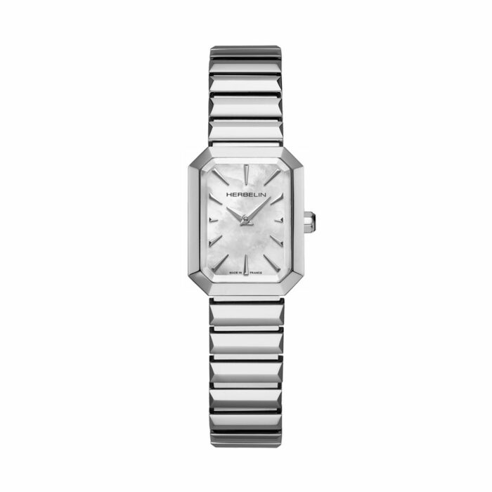 Orologio Herbelin Octogone Acciaio Madreperla Bianca