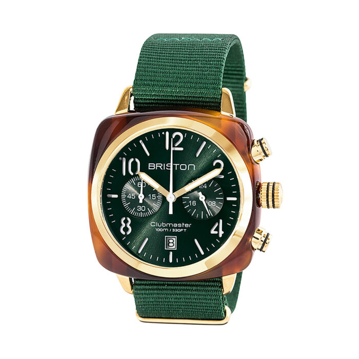 Orologio Briston Clubmaster Classic Verde Gold