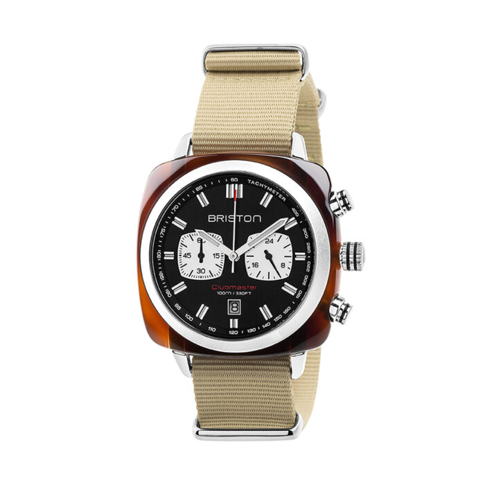 Orologio Briston Clubmaster Sport Crono Nero Cachi