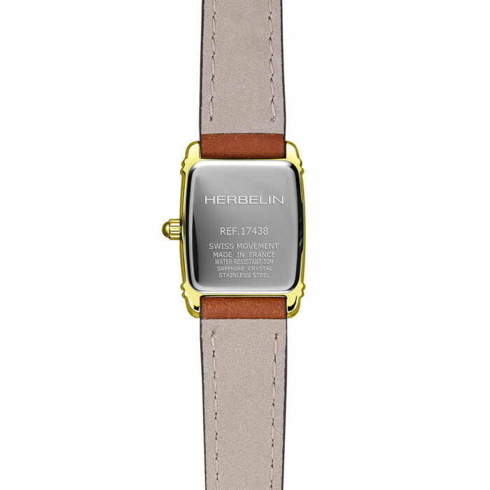 Orologio Herbelin Art Déco Pelle Oro - immagine 4
