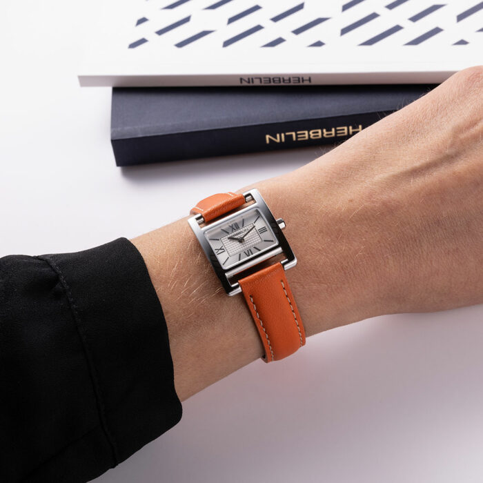 Orologio Herbelin Ve Avenue Pelle Arancione - immagine 2