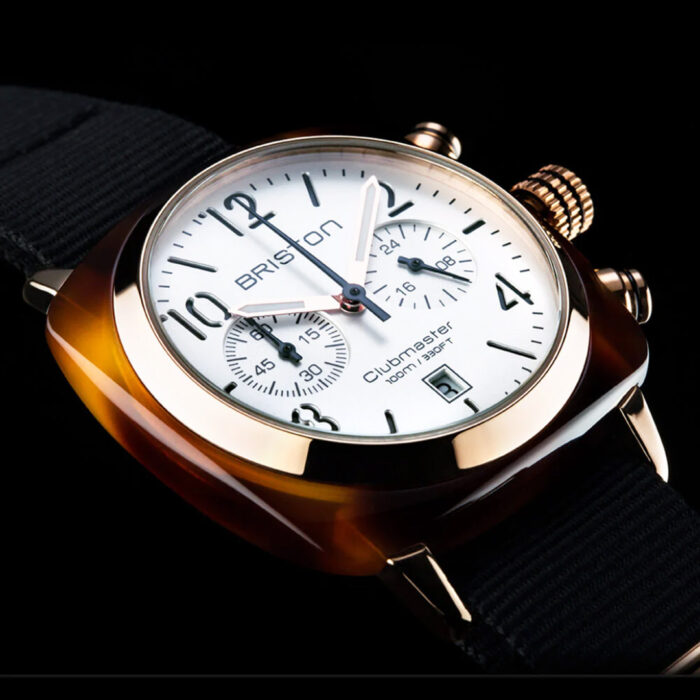 Orologio Briston Clubmaster Classic Nero Oro Rosa - immagine 2